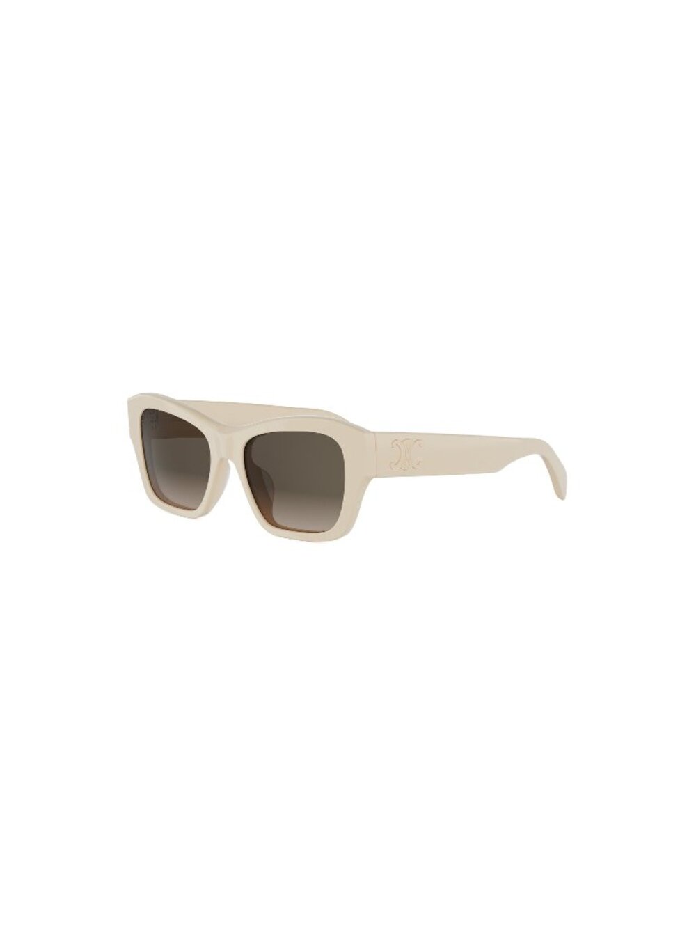 New CELINE Women's Sunglasses Acetate Frame TRIOMPHE CL40330U 25F 54 White